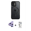 MARSİLYAN™- iPhone 11 Kılıf Yadigar Klasik Özel Seri - Şeffaf Uv Polymer Nano Ekran Koruyucu + Raze Metal Kamera Lens - MR