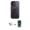 MARSİLYAN™- iPhone 11 Kılıf Yadigar Klasik Özel Seri - Siyah 360 Mat Full Body Arka Koruyucu + Pers Alüminyum Kamera Lens - GI