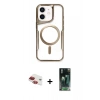 MARSİLYAN™- iPhone 11 Kılıf Yadigar Klasik Özel Seri - Siyah 360 Mat Full Body Arka Koruyucu + Pers Alüminyum Kamera Lens - KI
