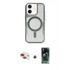 MARSİLYAN™- iPhone 11 Kılıf Yadigar Klasik Özel Seri - Siyah 360 Mat Full Body Arka Koruyucu + Pers Alüminyum Kamera Lens - KI