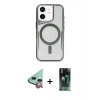 MARSİLYAN™- iPhone 11 Kılıf Yadigar Klasik Özel Seri - Siyah 360 Mat Full Body Arka Koruyucu + Raze Metal Kamera Lens - KI