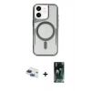 MARSİLYAN™- iPhone 11 Kılıf Yadigar Klasik Özel Seri - Siyah 360 Mat Full Body Arka Koruyucu + Pers Alüminyum Kamera Lens - LT