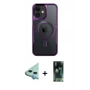 MARSİLYAN™- iPhone 11 Kılıf Yadigar Klasik Özel Seri - Siyah 360 Mat Full Body Arka Koruyucu + Raze Metal Kamera Lens - MI