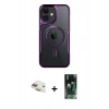 MARSİLYAN™- iPhone 11 Kılıf Yadigar Klasik Özel Seri - Siyah 360 Mat Full Body Arka Koruyucu + Pers Alüminyum Kamera Lens - GD