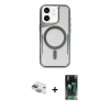 MARSİLYAN™- iPhone 11 Kılıf Yadigar Klasik Özel Seri - Siyah 360 Mat Full Body Arka Koruyucu + Pers Alüminyum Kamera Lens - YL