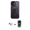 MARSİLYAN™- iPhone 11 Kılıf Yadigar Klasik Özel Seri - Siyah 360 Mat Full Body Arka Koruyucu + Pers Alüminyum Kamera Lens - YL