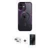 MARSİLYAN™- iPhone 11 Kılıf Yadigar Klasik Özel Seri - Siyah 3D Antistatik Hayalet Cam Ekran Koruyucu + Pers Alüminyum Kamera Lens - YL