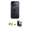 MARSİLYAN™- iPhone 11 Kılıf Yadigar Klasik Özel Seri - Siyah 3D Antistatik Mat Seramik Nano Ekran Koruyucu + Rainbow Kamera Lens Koruma Cam - KI