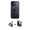 MARSİLYAN™- iPhone 11 Kılıf Yadigar Klasik Özel Seri - Siyah 3D Antistatik Mat Seramik Nano Ekran Koruyucu + Raze Metal Kamera Lens - SH
