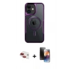 MARSİLYAN™- iPhone 11 Kılıf Yadigar Klasik Özel Seri - Siyah 3D Antistatik Mat Seramik Nano Ekran Koruyucu + Pers Alüminyum Kamera Lens - KI