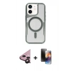 MARSİLYAN™- iPhone 11 Kılıf Yadigar Klasik Özel Seri - Siyah 3D Antistatik Mat Seramik Nano Ekran Koruyucu + Raze Metal Kamera Lens - SH