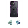 MARSİLYAN™- iPhone 11 Kılıf Yadigar Klasik Özel Seri - Siyah 3D Antistatik Seramik Nano Ekran Koruyucu + Raze Metal Kamera Lens - MI