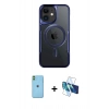 MARSİLYAN™- iPhone 11 Kılıf Yadigar Klasik Özel Seri - Siyah 3D Antistatik Seramik Nano Ekran Koruyucu + Neon Fosforlu Kamera Lens - YL