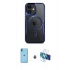 MARSİLYAN™- iPhone 11 Kılıf Yadigar Klasik Özel Seri - Siyah 3D Antistatik Seramik Nano Ekran Koruyucu + Neon Fosforlu Kamera Lens - MI