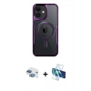 MARSİLYAN™- iPhone 11 Kılıf Yadigar Klasik Özel Seri - Siyah 3D Antistatik Seramik Nano Ekran Koruyucu + Pers Alüminyum Kamera Lens - GI