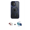 MARSİLYAN™- iPhone 11 Kılıf Yadigar Klasik Özel Seri - Siyah 3D Antistatik Seramik Nano Ekran Koruyucu + Pers Alüminyum Kamera Lens - KI