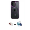 MARSİLYAN™- iPhone 11 Kılıf Yadigar Klasik Özel Seri - Siyah 3D Antistatik Seramik Nano Ekran Koruyucu + Pers Alüminyum Kamera Lens - KI