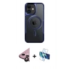 MARSİLYAN™- iPhone 11 Kılıf Yadigar Klasik Özel Seri - Siyah 3D Antistatik Seramik Nano Ekran Koruyucu + Raze Metal Kamera Lens - SH