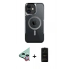 MARSİLYAN™- iPhone 11 Kılıf Yadigar Klasik Özel Seri - Siyah 6D Antistatik Mat Seramik Hayalet Nano Ekran Koruyucu + Raze Metal Kamera Lens - KI