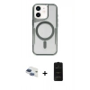 MARSİLYAN™- iPhone 11 Kılıf Yadigar Klasik Özel Seri - Siyah 6D Antistatik Mat Seramik Hayalet Nano Ekran Koruyucu + Pers Alüminyum Kamera Lens - LT