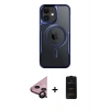 MARSİLYAN™- iPhone 11 Kılıf Yadigar Klasik Özel Seri - Siyah 6D Antistatik Mat Seramik Hayalet Nano Ekran Koruyucu + Raze Metal Kamera Lens - SH