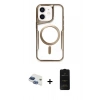 MARSİLYAN™- iPhone 11 Kılıf Yadigar Klasik Özel Seri - Siyah 6D Antistatik Mat Seramik Hayalet Nano Ekran Koruyucu + Pers Alüminyum Kamera Lens - LT