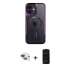 MARSİLYAN™- iPhone 11 Kılıf Yadigar Klasik Özel Seri - Siyah 6D Antistatik Mat Seramik Hayalet Nano Ekran Koruyucu + Pers Alüminyum Kamera Lens - LT