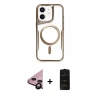 MARSİLYAN™- iPhone 11 Kılıf Yadigar Klasik Özel Seri - Siyah 6D Antistatik Mat Seramik Hayalet Nano Ekran Koruyucu + Raze Metal Kamera Lens - SH