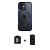 MARSİLYAN™- iPhone 11 Kılıf Yadigar Klasik Özel Seri - Siyah 6D Antistatik Mat Seramik Hayalet Nano Ekran Koruyucu + PVD Metal Kamera Lens - YL