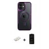 MARSİLYAN™- iPhone 11 Kılıf Yadigar Klasik Özel Seri - Siyah 6D Antistatik Mat Seramik Hayalet Nano Ekran Koruyucu + Renkli Kamera Lens Koruma Cam - YL