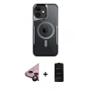 MARSİLYAN™- iPhone 11 Kılıf Yadigar Klasik Özel Seri - Siyah 6D Antistatik Mat Seramik Hayalet Nano Ekran Koruyucu + Raze Metal Kamera Lens - SH