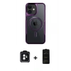 MARSİLYAN™- iPhone 11 Kılıf Yadigar Klasik Özel Seri - Siyah 6D Antistatik Mat Seramik Hayalet Nano Ekran Koruyucu + PVD Metal Kamera Lens - YL