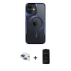 MARSİLYAN™- iPhone 11 Kılıf Yadigar Klasik Özel Seri - Siyah 6D Antistatik Mat Seramik Hayalet Nano Ekran Koruyucu + Pers Alüminyum Kamera Lens - LT