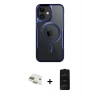 MARSİLYAN™- iPhone 11 Kılıf Yadigar Klasik Özel Seri - Siyah 6D Antistatik Mat Seramik Hayalet Nano Ekran Koruyucu + Pers Alüminyum Kamera Lens - GD
