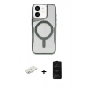 MARSİLYAN™- iPhone 11 Kılıf Yadigar Klasik Özel Seri - Siyah 6D Antistatik Mat Seramik Hayalet Nano Ekran Koruyucu + Renkli Kamera Lens Koruma Cam - SI