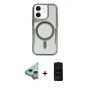 MARSİLYAN™- iPhone 11 Kılıf Yadigar Klasik Özel Seri - Siyah 6D Antistatik Mat Seramik Hayalet Nano Ekran Koruyucu + Raze Metal Kamera Lens - KI