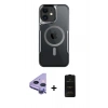 MARSİLYAN™- iPhone 11 Kılıf Yadigar Klasik Özel Seri - Siyah 6D Antistatik Mat Seramik Hayalet Nano Ekran Koruyucu + Raze Metal Kamera Lens - MR