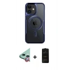 MARSİLYAN™- iPhone 11 Kılıf Yadigar Klasik Özel Seri - Siyah 6D Antistatik Mat Seramik Hayalet Nano Ekran Koruyucu + Raze Metal Kamera Lens - KI