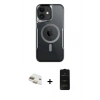 MARSİLYAN™- iPhone 11 Kılıf Yadigar Klasik Özel Seri - Siyah 6D Antistatik Mat Seramik Hayalet Nano Ekran Koruyucu + Pers Alüminyum Kamera Lens - GD