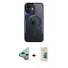 MARSİLYAN™- iPhone 11 Kılıf Yadigar Klasik Özel Seri - Siyah 6D Mat Seramik Hayalet Nano Ekran Koruyucu + Raze Metal Kamera Lens - KI