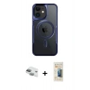 MARSİLYAN™- iPhone 11 Kılıf Yadigar Klasik Özel Seri - Siyah 6D Mat Seramik Hayalet Nano Ekran Koruyucu + Pers Alüminyum Kamera Lens - YL