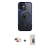 MARSİLYAN™- iPhone 11 Kılıf Yadigar Klasik Özel Seri - Siyah 6D Mat Seramik Hayalet Nano Ekran Koruyucu + Pers Alüminyum Kamera Lens - KI