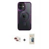 MARSİLYAN™- iPhone 11 Kılıf Yadigar Klasik Özel Seri - Siyah 6D Mat Seramik Hayalet Nano Ekran Koruyucu + Pers Alüminyum Kamera Lens - KI