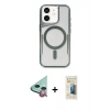 MARSİLYAN™- iPhone 11 Kılıf Yadigar Klasik Özel Seri - Siyah 6D Mat Seramik Hayalet Nano Ekran Koruyucu + Raze Metal Kamera Lens - KI