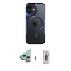 MARSİLYAN™- iPhone 11 Kılıf Yadigar Klasik Özel Seri - Siyah Bilvis 3D Cam Ekran Koruyucu + Raze Metal Kamera Lens - KI