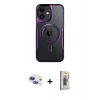 MARSİLYAN™- iPhone 11 Kılıf Yadigar Klasik Özel Seri - Siyah Bilvis 3D Cam Ekran Koruyucu + Pers Alüminyum Kamera Lens - LT