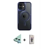 MARSİLYAN™- iPhone 11 Kılıf Yadigar Klasik Özel Seri - Siyah Bilvis 3D Cam Ekran Koruyucu + Raze Metal Kamera Lens - MI