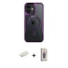 MARSİLYAN™- iPhone 11 Kılıf Yadigar Klasik Özel Seri - Siyah Bilvis 3D Cam Ekran Koruyucu + Renkli Kamera Lens Koruma Cam - SI