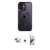 MARSİLYAN™- iPhone 11 Kılıf Yadigar Klasik Özel Seri - Siyah Bilvis 3D Mat Cam Ekran Koruyucu + Pers Alüminyum Kamera Lens - GI