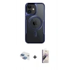 MARSİLYAN™- iPhone 11 Kılıf Yadigar Klasik Özel Seri - Siyah Bilvis 3D Mat Cam Ekran Koruyucu + Pers Alüminyum Kamera Lens - GI